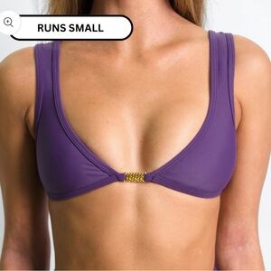 New 93 PlayStreet AMELIA Plum '93' Minimal Bikini Top